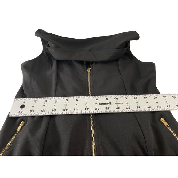 Love University Womens XL Jumpsuit Zip Up Sleeveless Tuxedo Pantsuit Pockets New - Picture 4 of 14